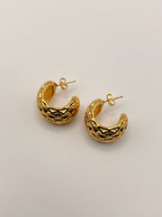 Aurelia Textured Hoops