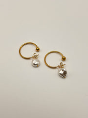 Linea Pearl Hoops